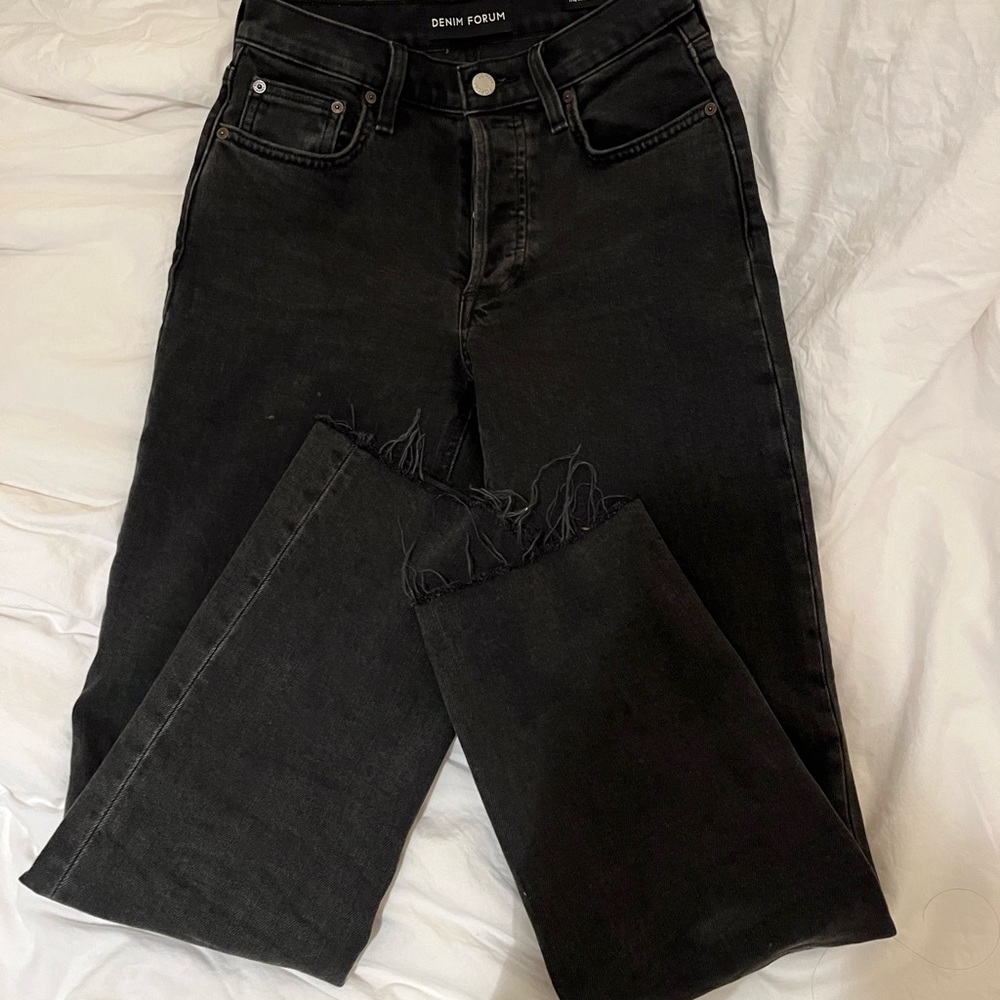 Aritzia Denim Forum Arlo High Rise Straight Jeans